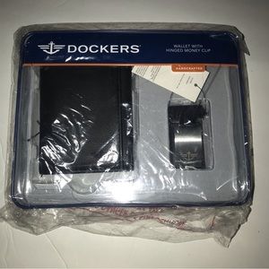 DOCKERS mens wallet and money clip